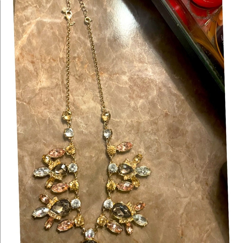 Beautifully Designed Jeweled Statement Necklace - image 2